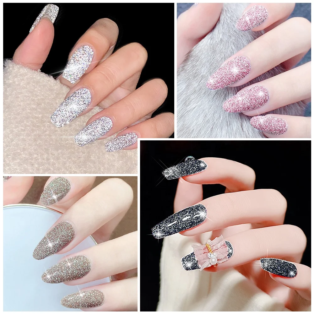 VERONNI Reflective Glitter Gel Nail Polish 10ml Auroras Holographics Effect Soak Off UV Gel for Nails Design Shining Varnish