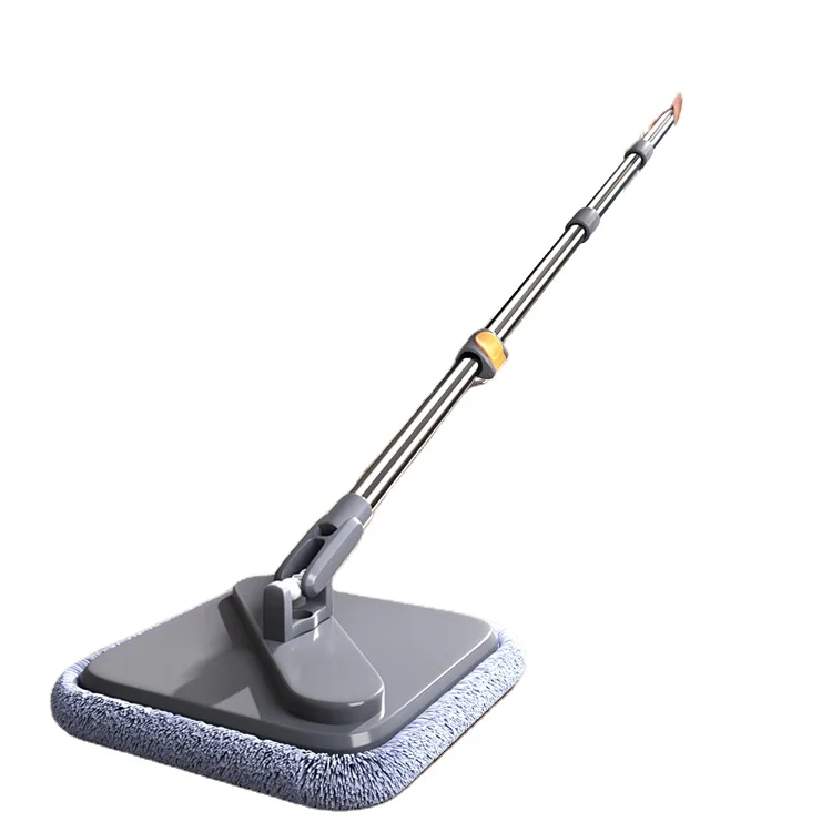 Popular Self-cleaning Rotary square Flat Mop Stainless Steel With Bucket