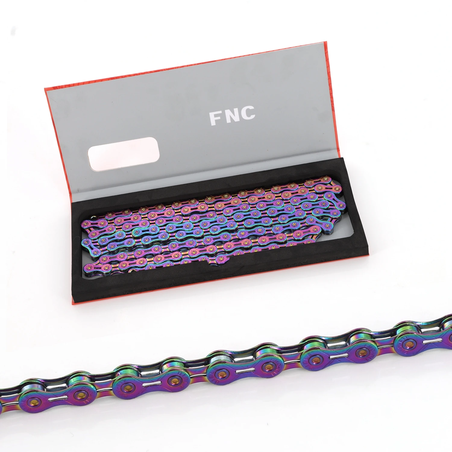 Высокое качество FNC 11 скорость Радуга ржавчины нержавеющей стали полые дороги горный велосипед цепь