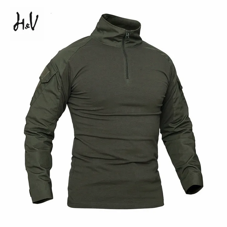 LH Men Outdoor Tactical T-shirts Sports Casual Shirts Combat Uniforms Hunting Climbing Fishing T Shirt