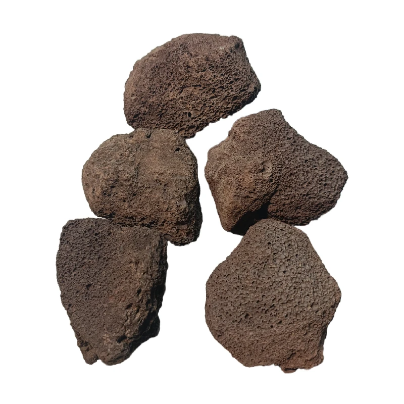 Free Sample 5-8CM Maroon Lava Rocks Granules Decorative Landscaping for Garden