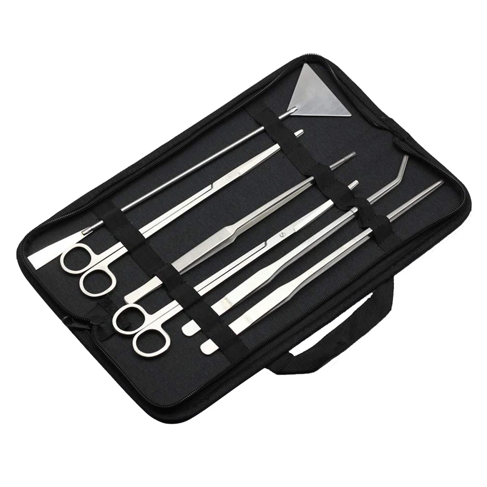 2024 HOT SELL SET OF 6 Aquarium Cleaning Tools Kits Aquatic Plants Scissors Tweezers Set Aquarium Plant Tool Kit - LA ELAHI & CO