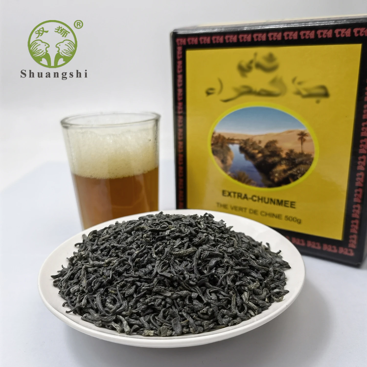 Te Verde Chun Mee Good Reputation China tea  Factory Price Alibaba Suppliers Green Tea Herbal Tea
