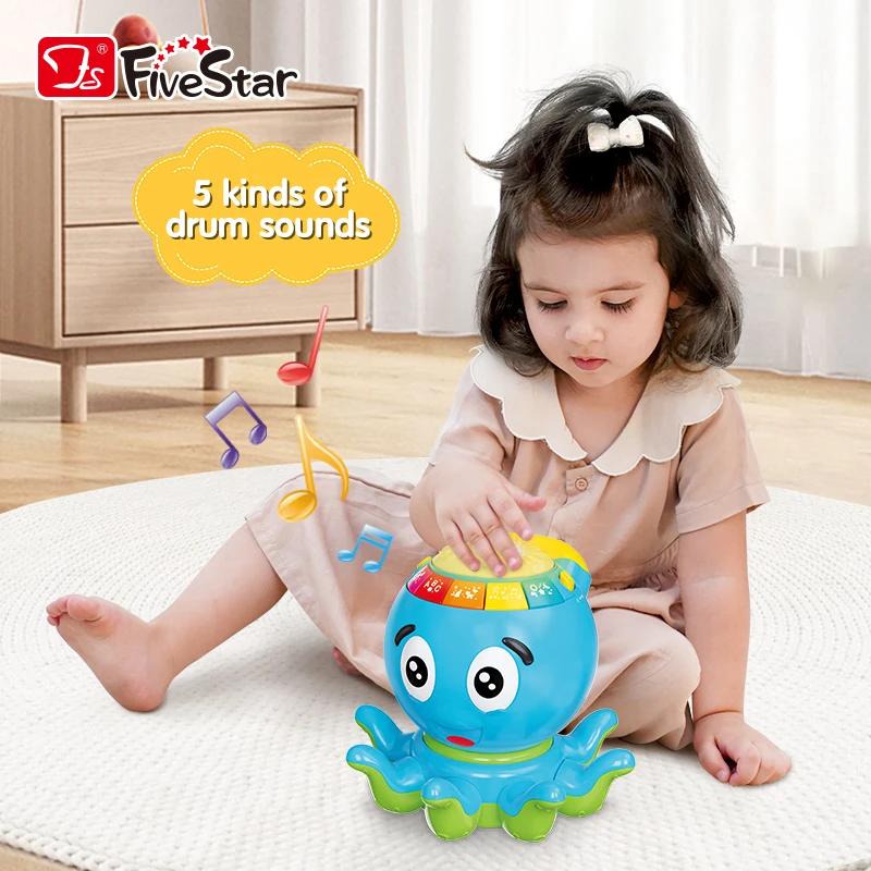 FiveStar Toy for Baby Battery Operated Plastic Animal Music Octopus With Simulated Phone Call Function Children Toys