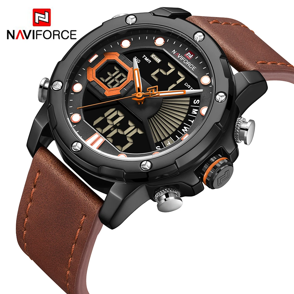 NAVIFORCE Luxury Waterproof Fashion Men Stainless Steel Japan movement couple watch