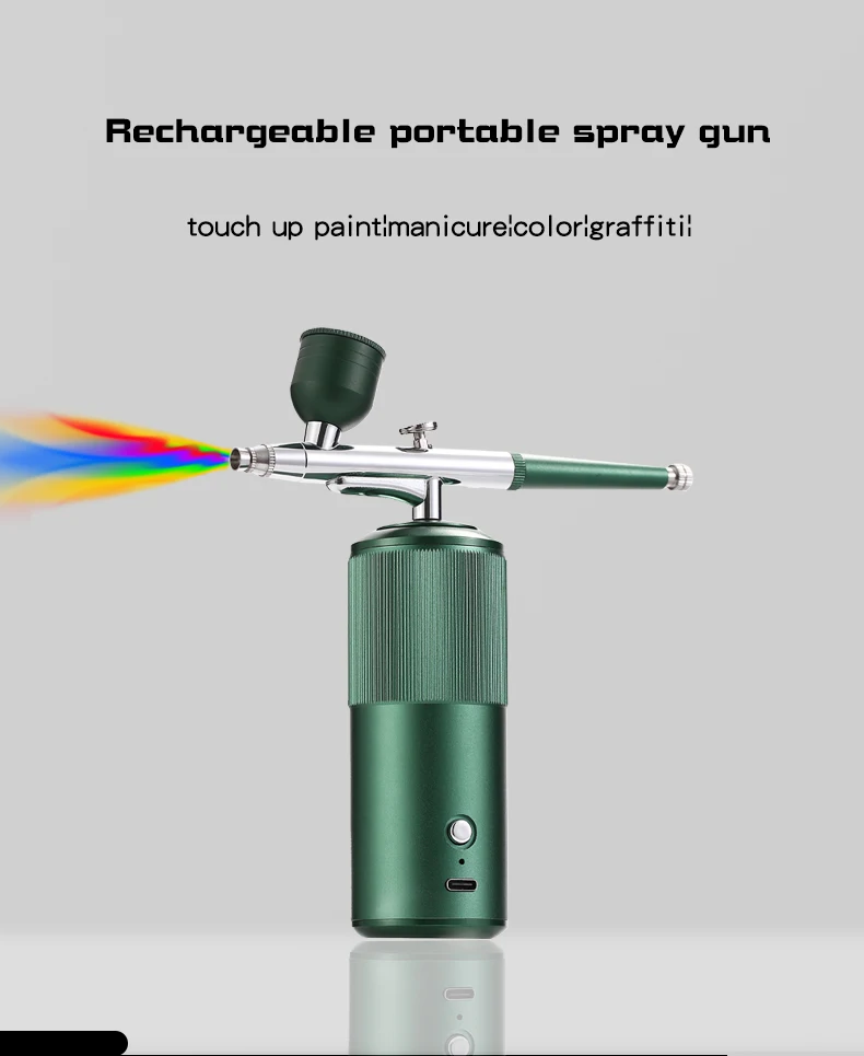 Portable Rechargeable Cake Facial Barber Skin Care Airbrush Professional Mini Airbrush Kit With Compressor