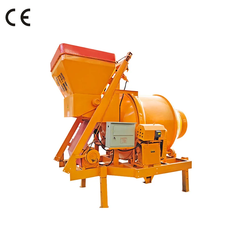 Rubber Tire 500 litre Mobile Concrete Mixer with Self Loading from China