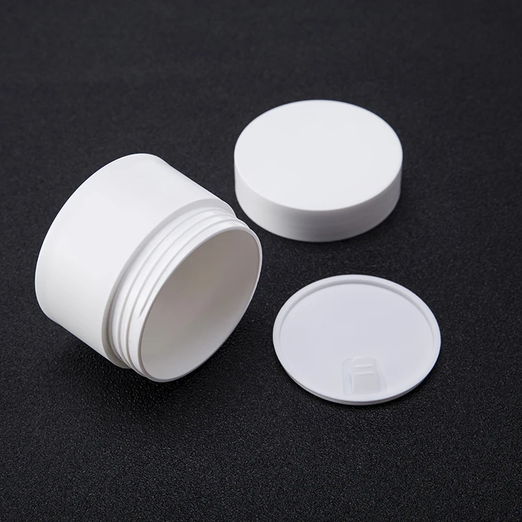 
Eco Friendly Round White Plastic PP Frosted 30g 1oz Cosmetic Packaging Jar with Gasket 