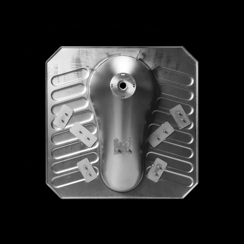 Kuge 304 Stainless Steel Squatting Pan Stainless Steel Vacuum Toilet For Railway