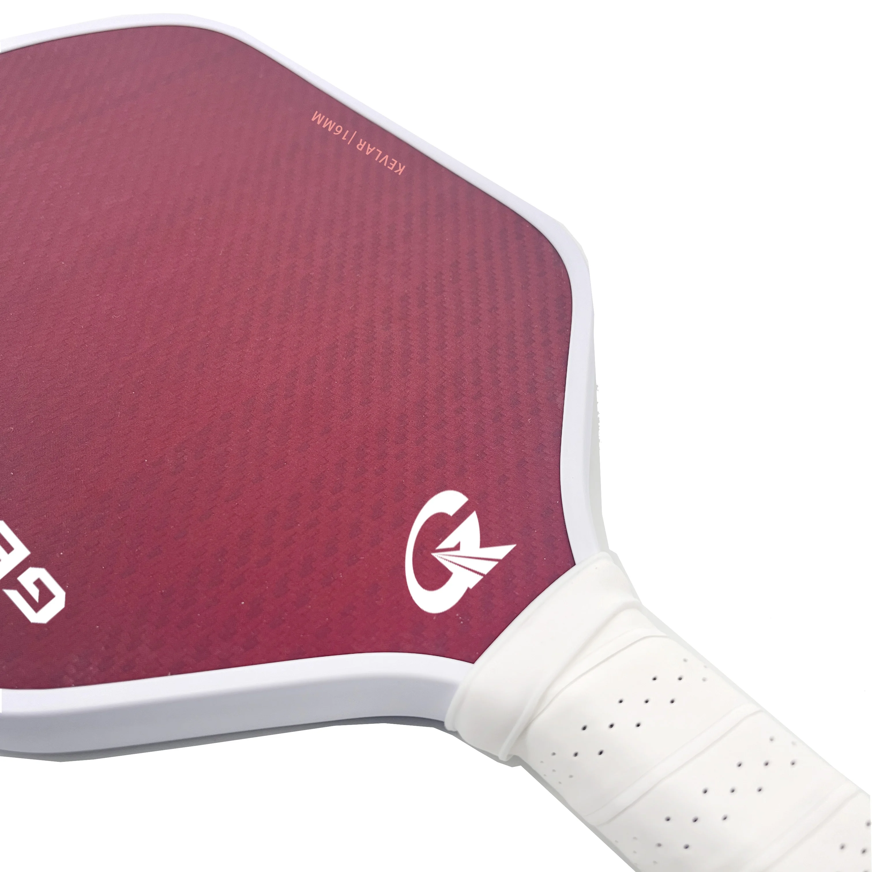 Lansda Customizable 16mm Thickness Thermoformed Foam Injected Red KVL Pickleball Paddle with Honeycomb PP Surface Pickleballs