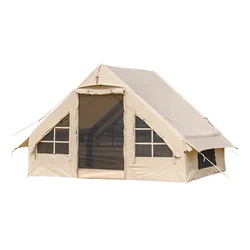 Wholesale Camping Canvas Outdoor Sale Inflatable Cabin Glamping Waterproof 4 Person Large Safari Luxury Winter Travel Air Tent