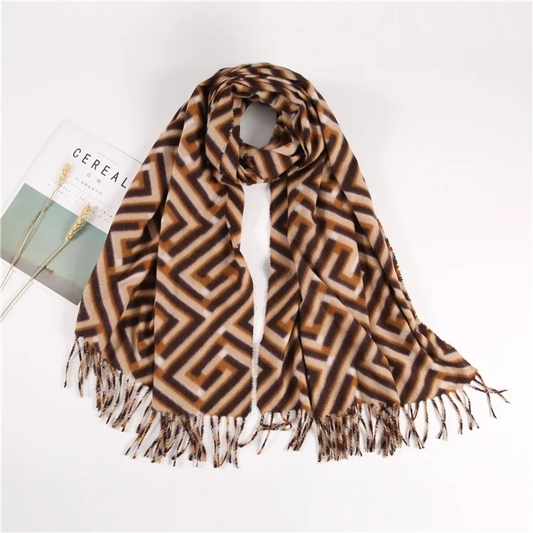 
Winter FF scarf printing cashmere scarf women scarves 