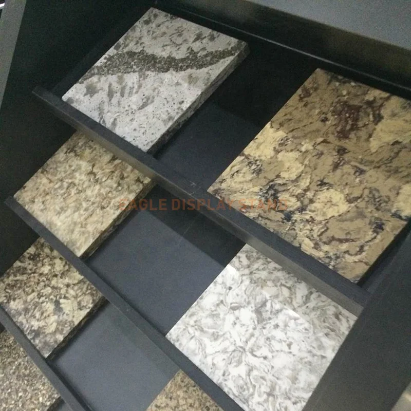 2020 Xiamen stone fair display rack waterfall tile granite sample display
