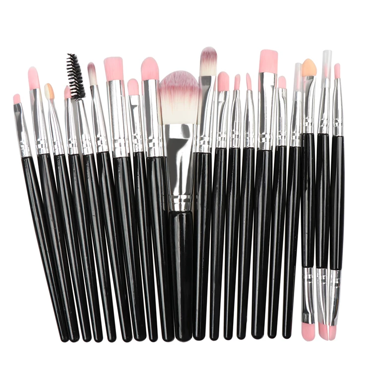 Cheap Vegan Face Lip Eye Shadow Fluffy Blending Brushes 20 Makeup Brushes Sets For Eyeshadow Foundation