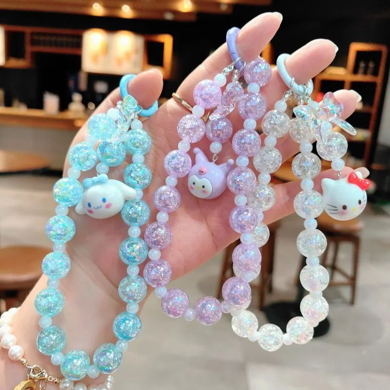 3D Creative Cute Cartoon Mobile Phone Chain Accessories Car Bag Pendant  S Anrio Kuromi Keychain