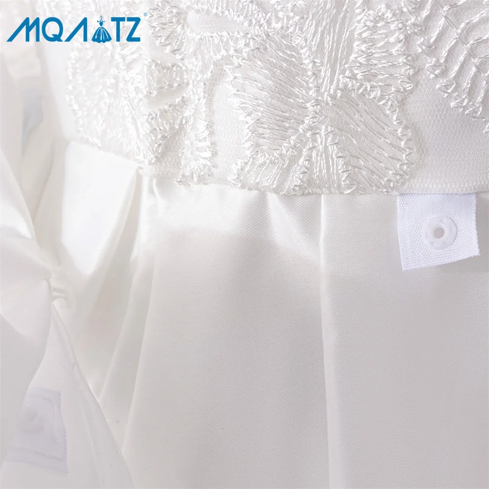 MQQATZ Latest Kids Girls Birthday Party Wear Ball Gown 1 Year Toddler Baby Beaded Dress