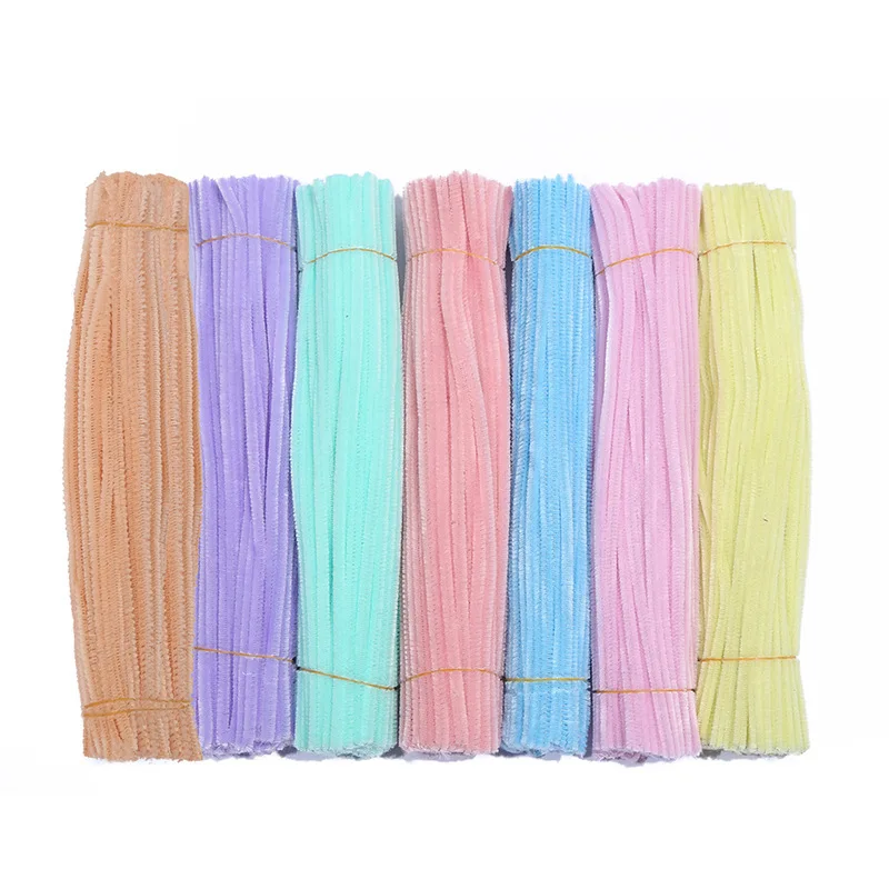 XR natural chenille stems 12 inches diy educational wire chenille sticks stems giant pipe cleaners for crafts