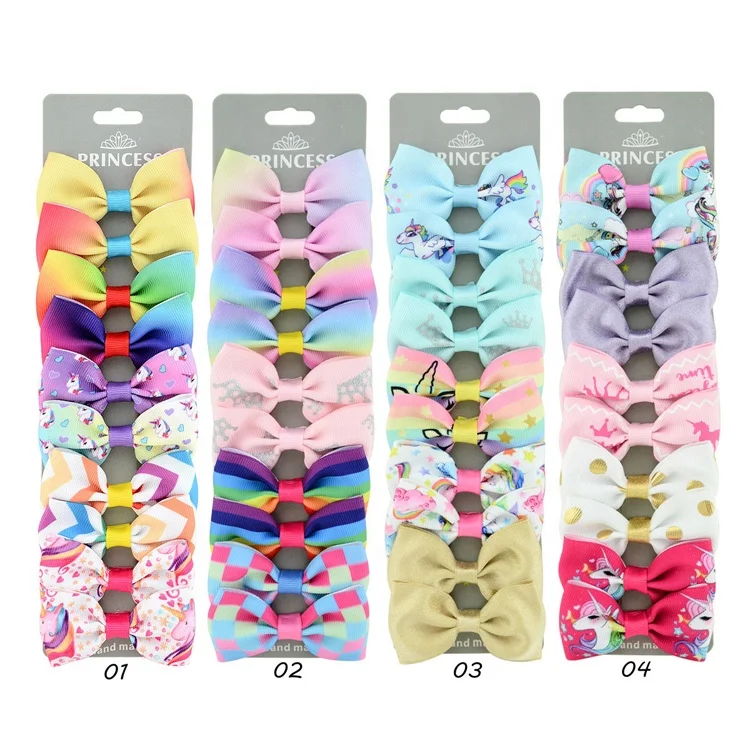 
China Suppliers Fashion Baby Girls Toddler Hair Clips Bows Tie Hair Band Accessories Set 