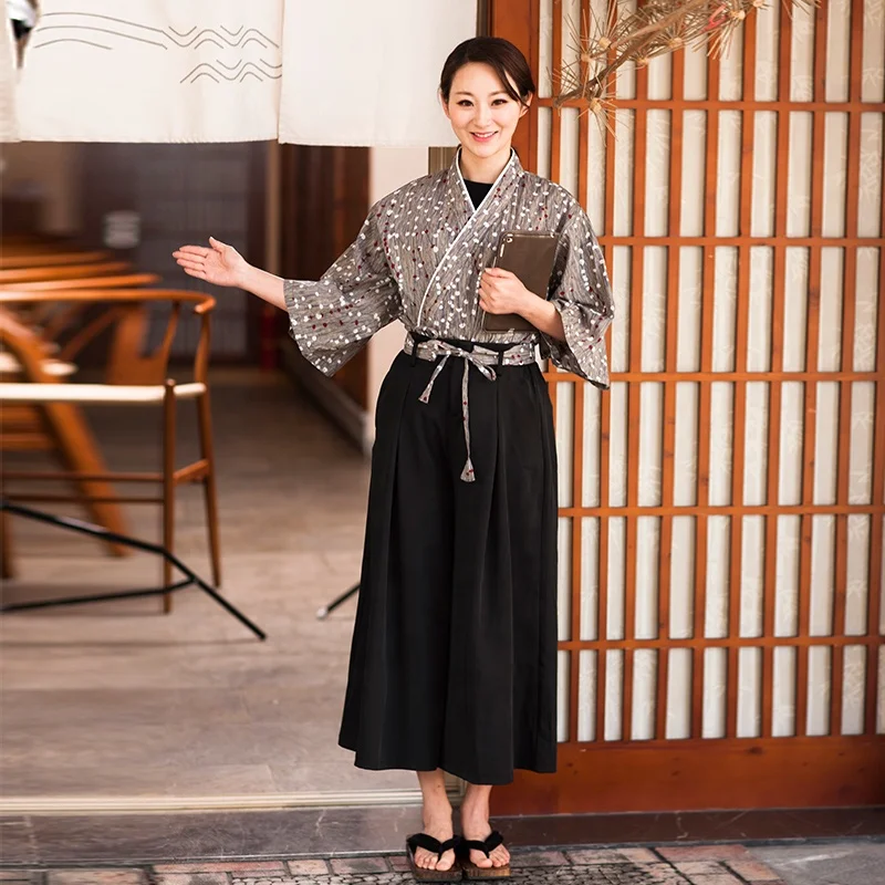 2019 new Japanese restaurant izakaya sushi Japanese waiter work waiters wear men and women thin summer