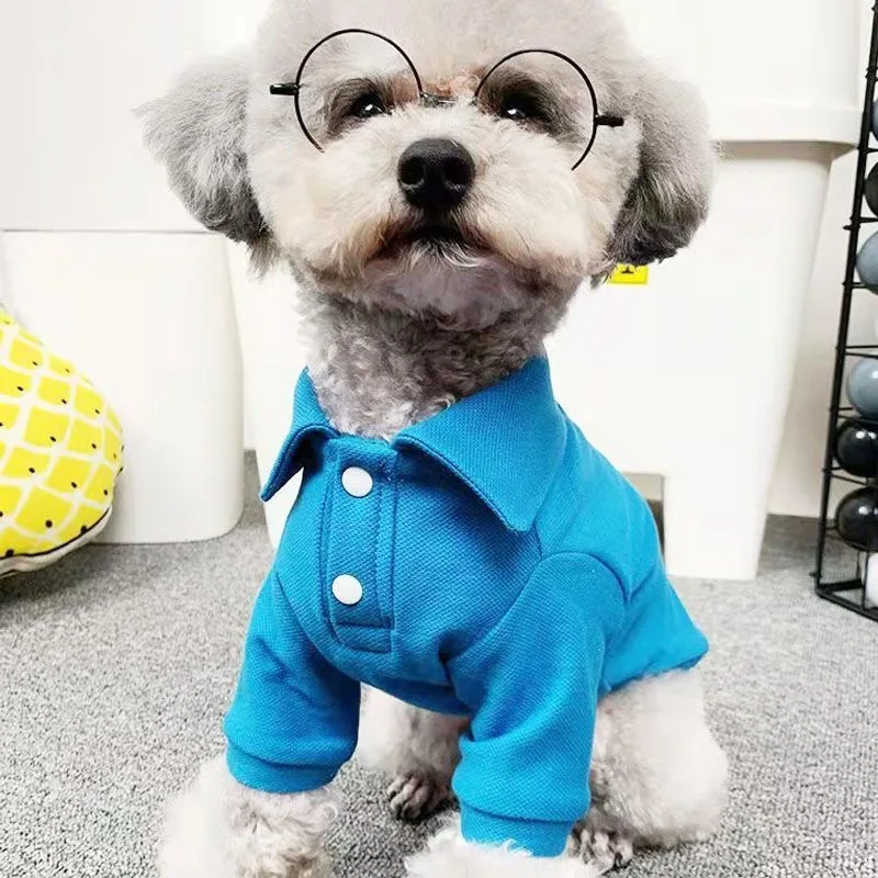 Wholesale Pet Clothes Spring Summer Dog Polo Shirt Candy Color Dog T-shirt for Small Medium Sized Pets