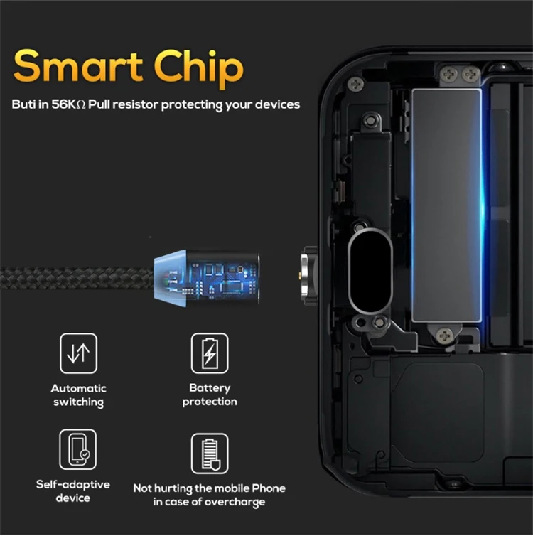 Новый Магнитный зарядный USB-кабель для мобильного телефона, магнитное зарядное устройство 3 в 1, зарядный Магнитный кабель