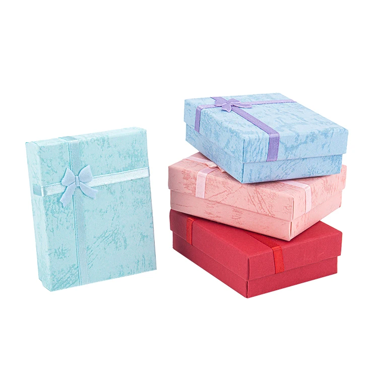 Custom logo cheap luxury red ring bracelet earring jewelry packaging box portable storage box