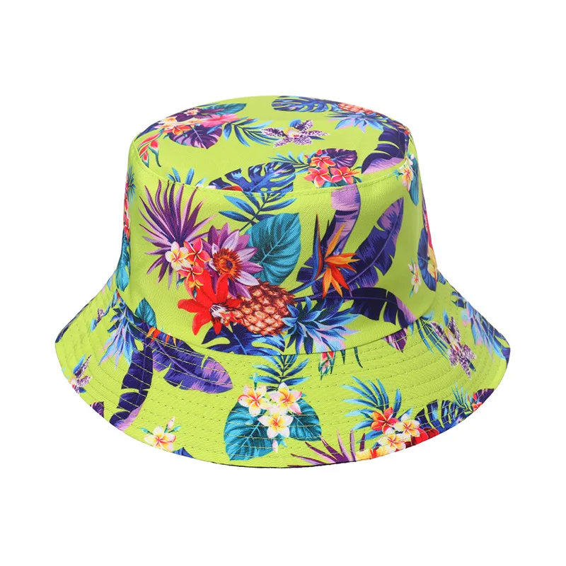 2023 New Fashion Tie Dye Bucket Hats Reversible Bucket Cap Cow Print Foldable Outdoor Sun Hat Fisherman Caps
