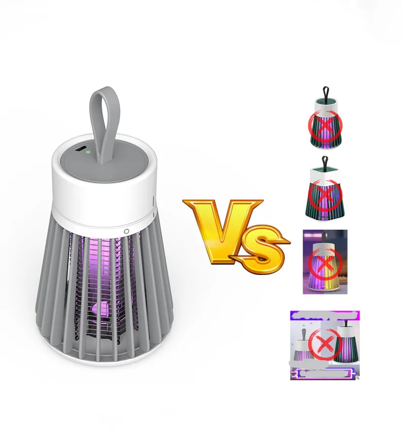 Лампа для защиты от комаров, тихая уличная лампа для защиты от комаров, с электрической зарядкой, для летнего сезона
