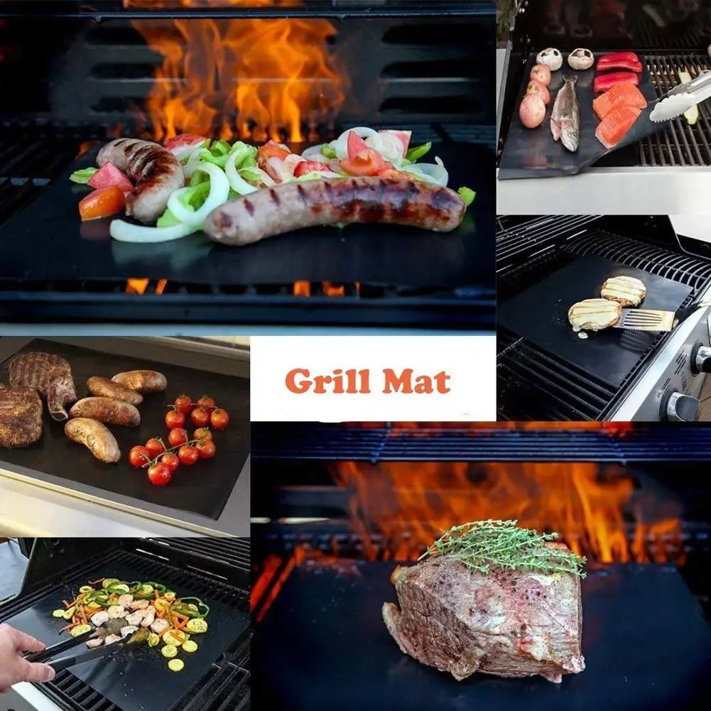  Hot Sale Reusable Extra Thickness Heat Resistant Cooking Sheet Baking Mat Non Stick Copper Dishwasher Safe BBQ