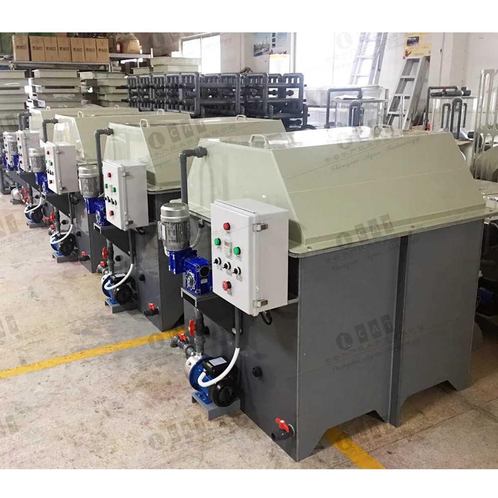 CATAQUA Cabinet Type Drum Filter Koi Pond Rotary Drum Filter Mini for Ras Aquaculture Fish Farming