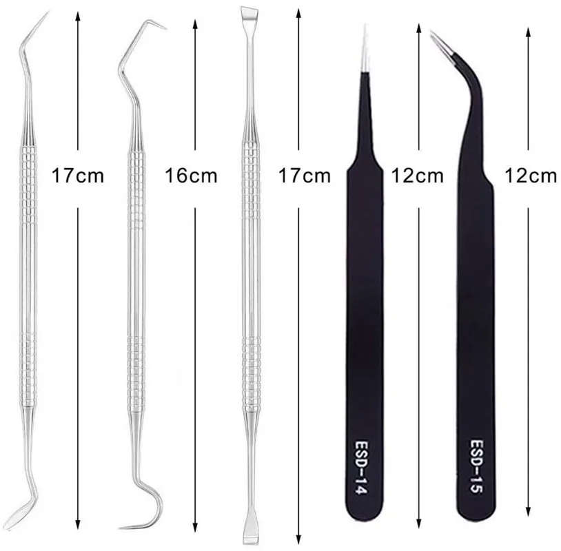 Art oil painting knife new stainless steel color mixing scraper water powder pigment scraper 5-piece set