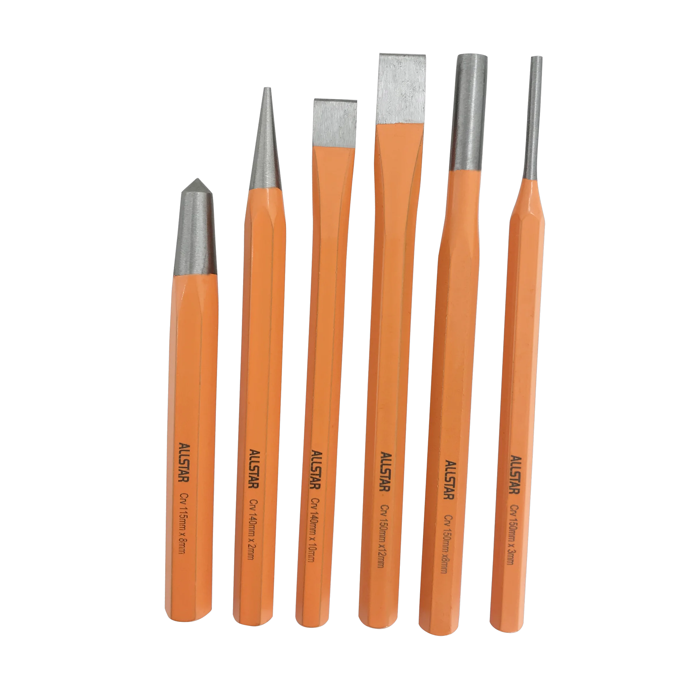 All Star Professional Factory High Precision 6pcs Punch and Chisel Set