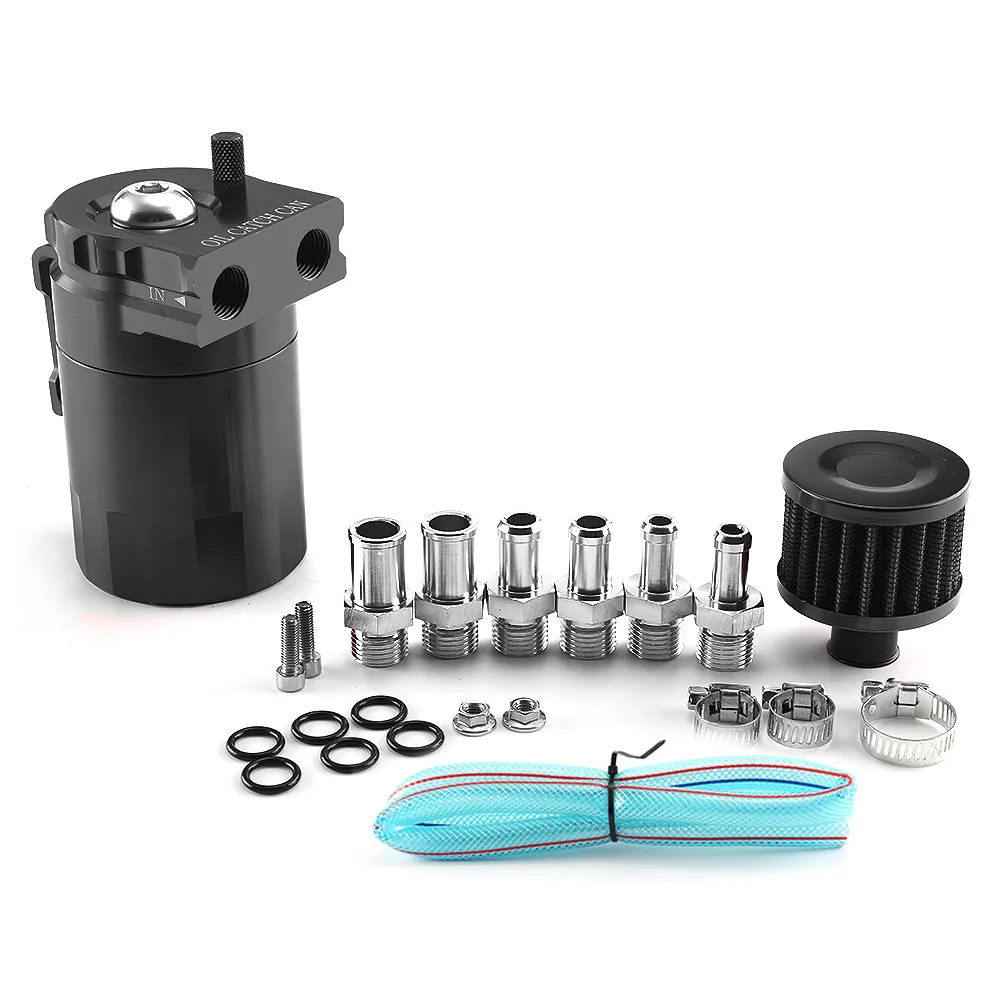 Car modifications Aluminum 300ML oil can with air filter oil pot  breathable oil collection tank