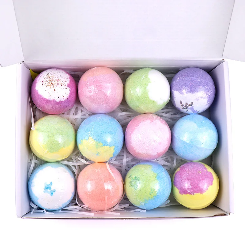 Luxury Oem Custom Private Label Dissolve Quickly Bubbly Oil Spa Packaging Box Organic Natural Fizzy Bath Bombs