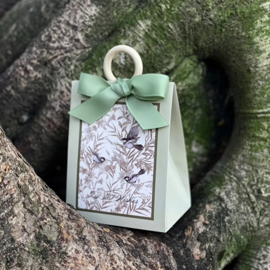 New Fashion Bird Vintage French Sen Series Green Champagne Wine Red Texture Wedding Gift Sugar Box