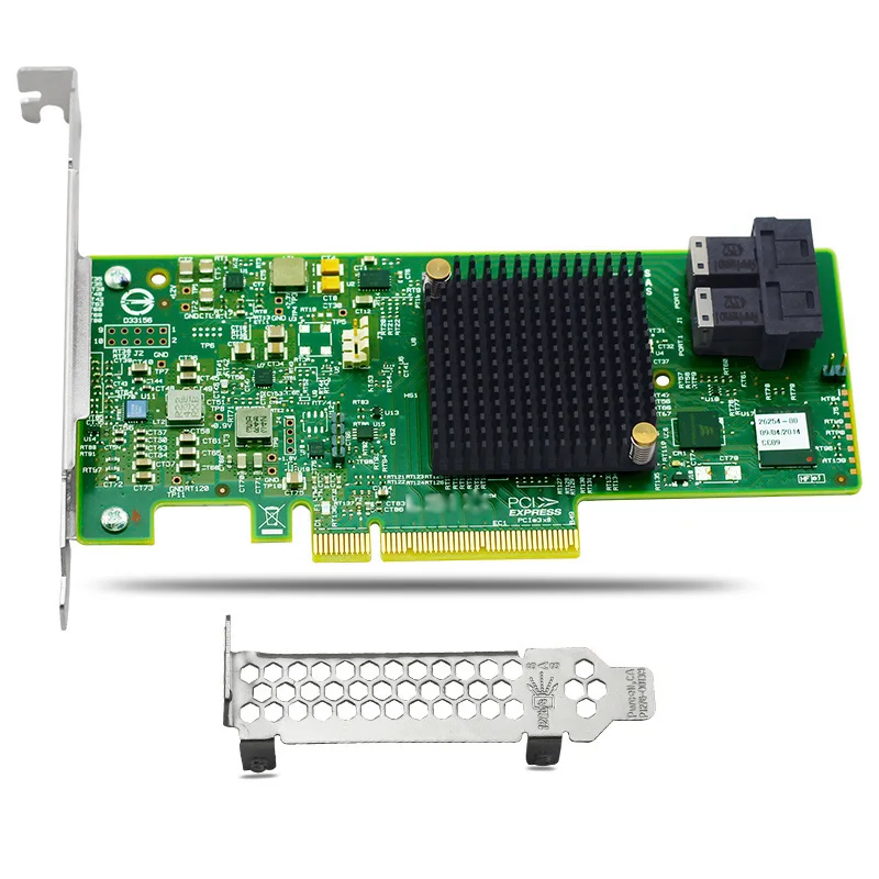 Broadcom LSI 9341-8i 05-26106-00 LSI00407 PCIe 3.0 x8 SAS3008 8 Internal Ports MegaRAID SATA+SAS RAID Controller 9341-8i