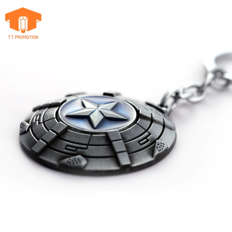 Metal Keyring Movie Souvenir Key Chain Captain Shield Keychain
