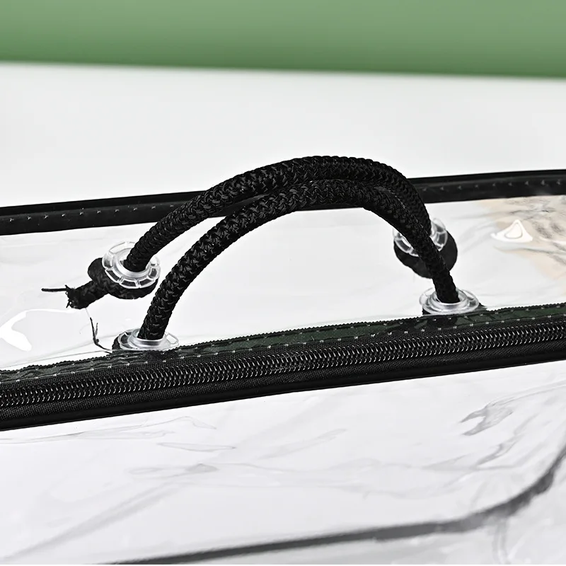Пользовательский логотип ПВХ Zip Lock сумка для хранения с металлической молнией многоразовая прозрачная пластиковая постельного белья и