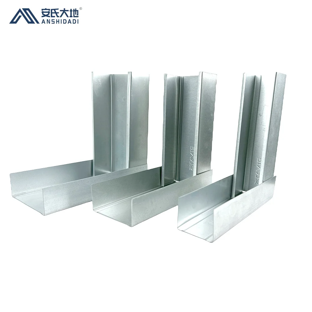 Factory price galvanized steel studs manufacturers stud and track ceiling channels for gypsum board