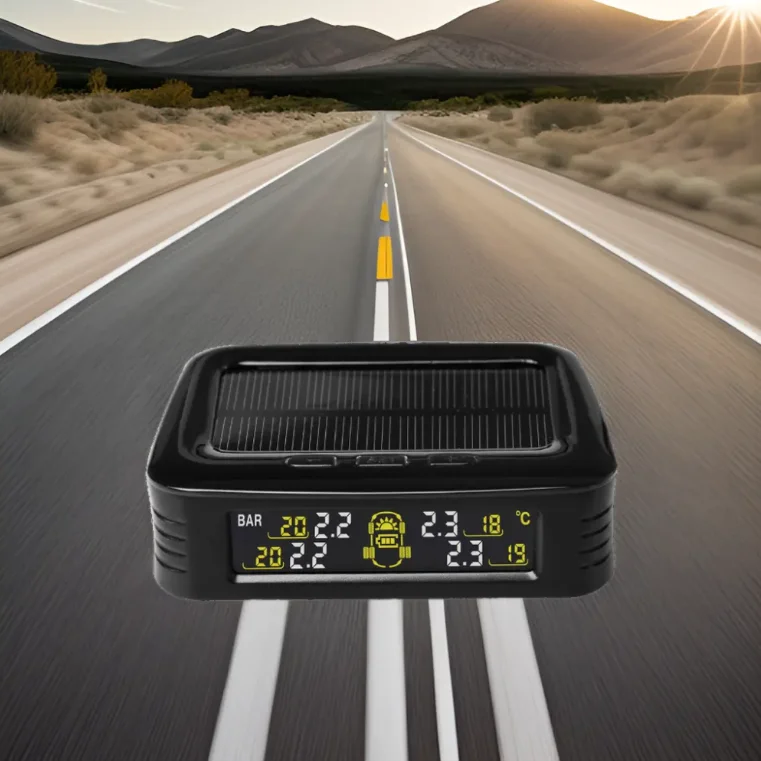Solar LCD Display Tire Pressure Monitoring System TPMS M12-3+SO with External Sensor