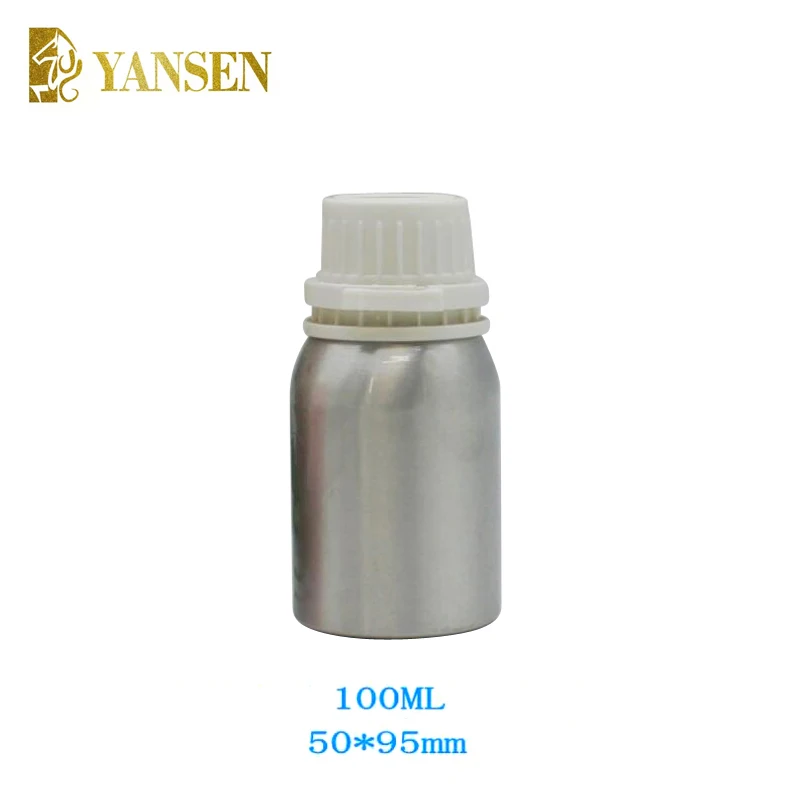 wholesale Industrial Aluminum Bottle for essential oils, flavors, solvents and related products with PP tamper evident screw cap