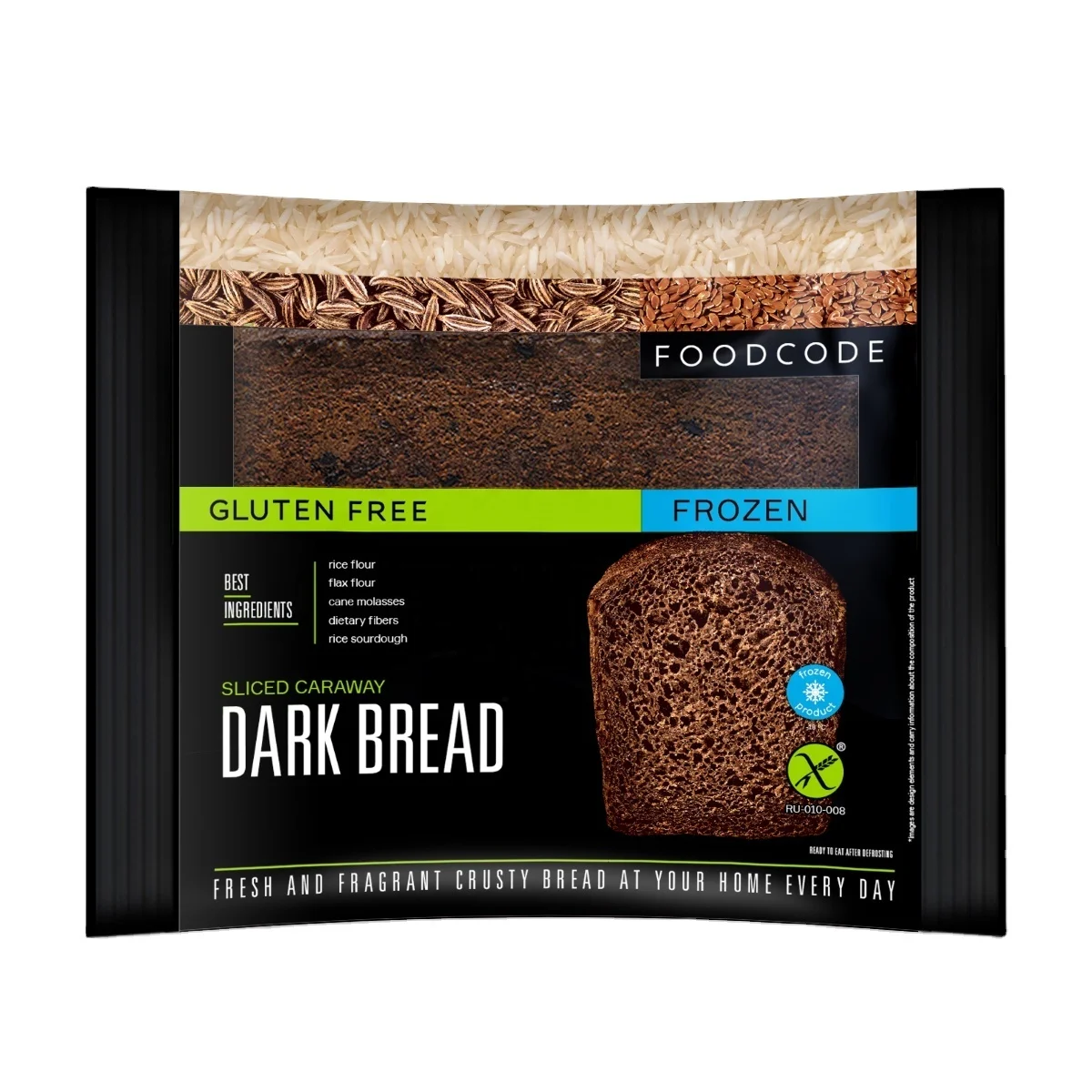 Замороженные 250 г, семена кармана без глютена, темный хлеб, здоровая пища, хлебопечка