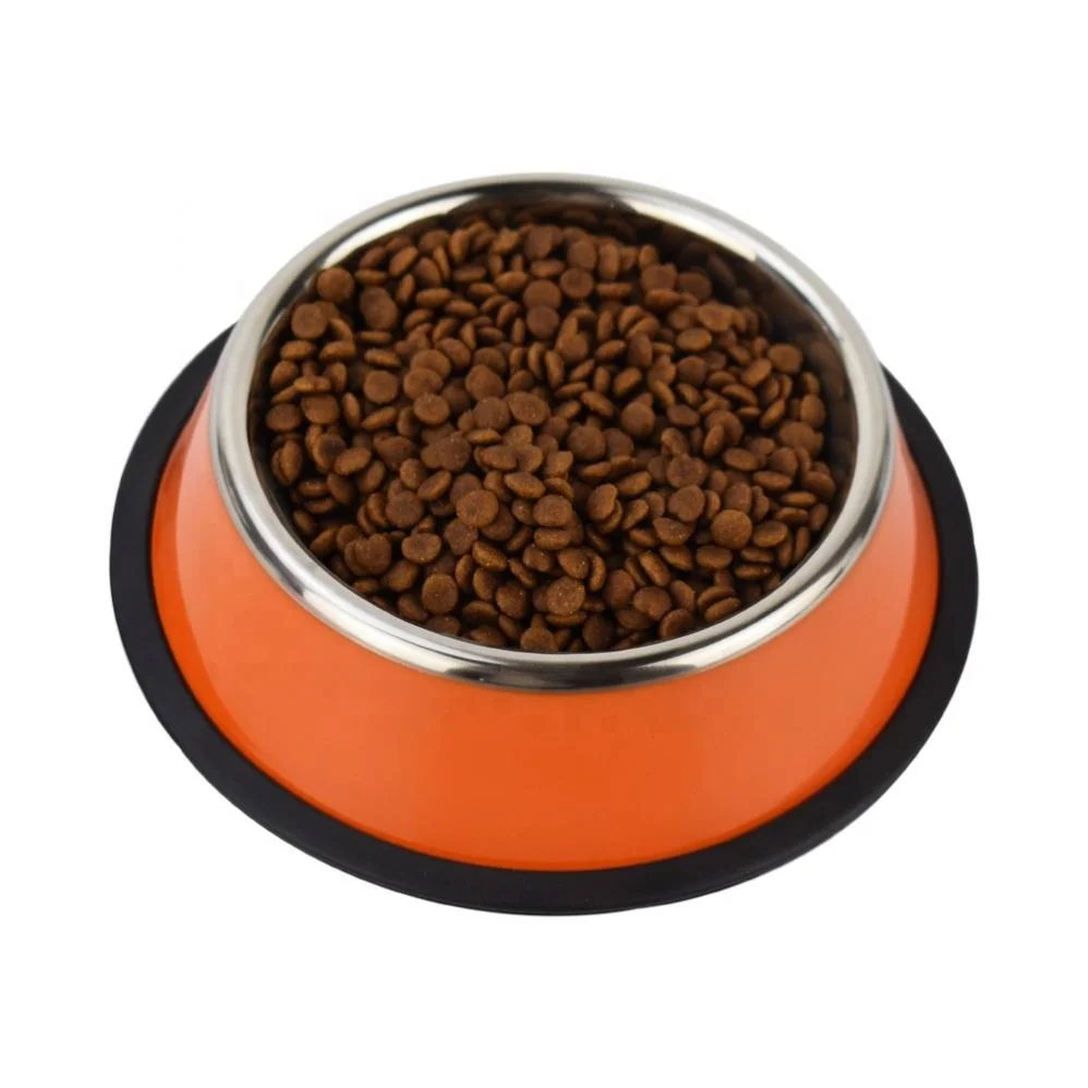 Customized color stainless steel pet bowl Anti slip slow feeder dog bowl water food bowl double stainless steel pet