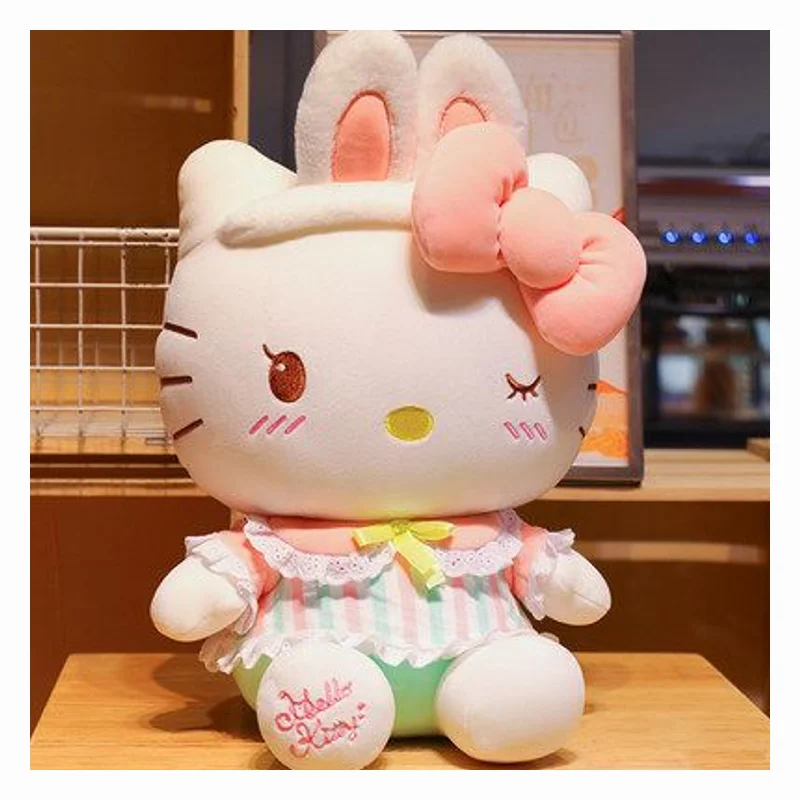 Высококачественная плюшевая игрушка Hello Cat Kitty с мягким материалом
