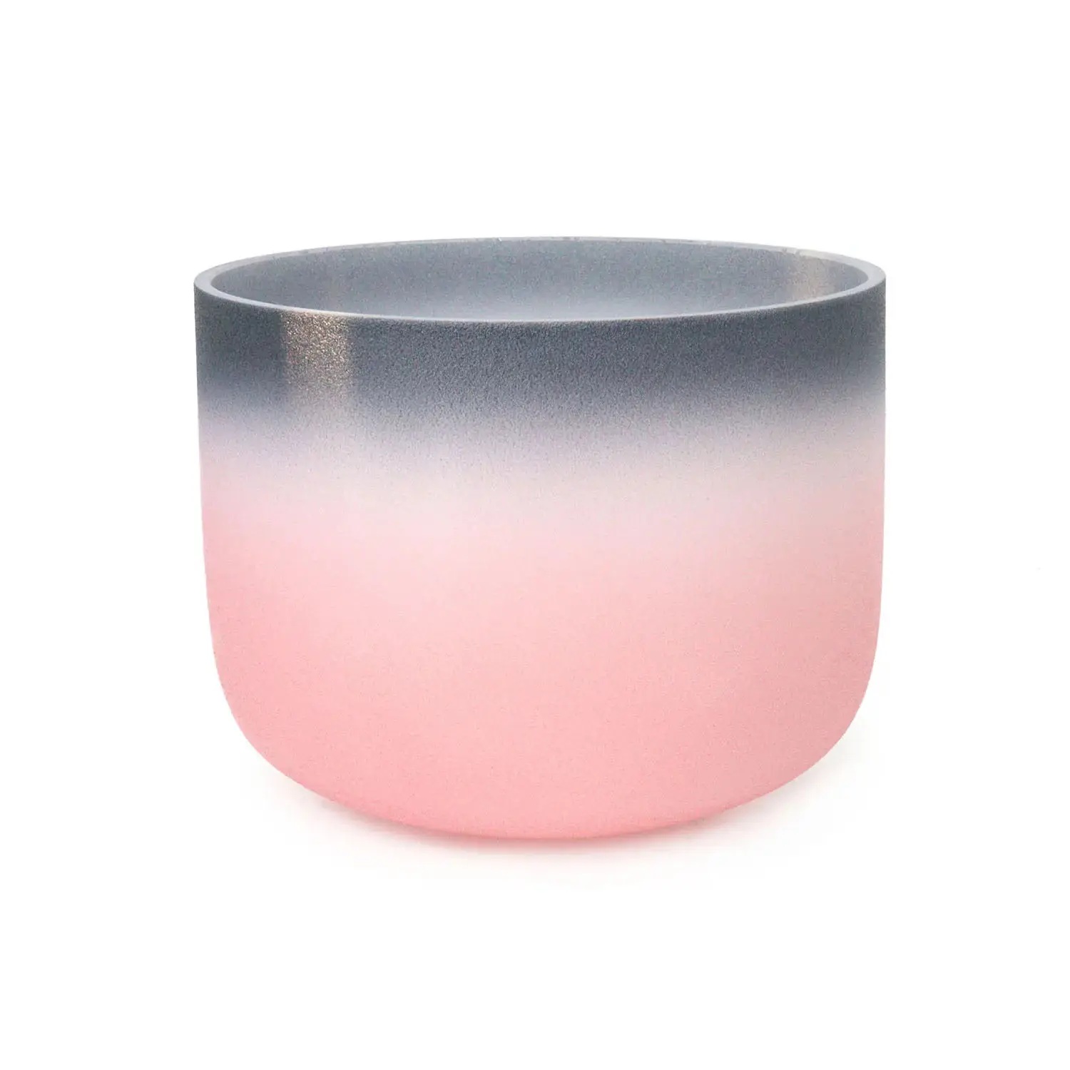 Black pink gradient frosted crystal Singing Bowl Yoga Sound Therapy Percussion Crystal Music bowl
