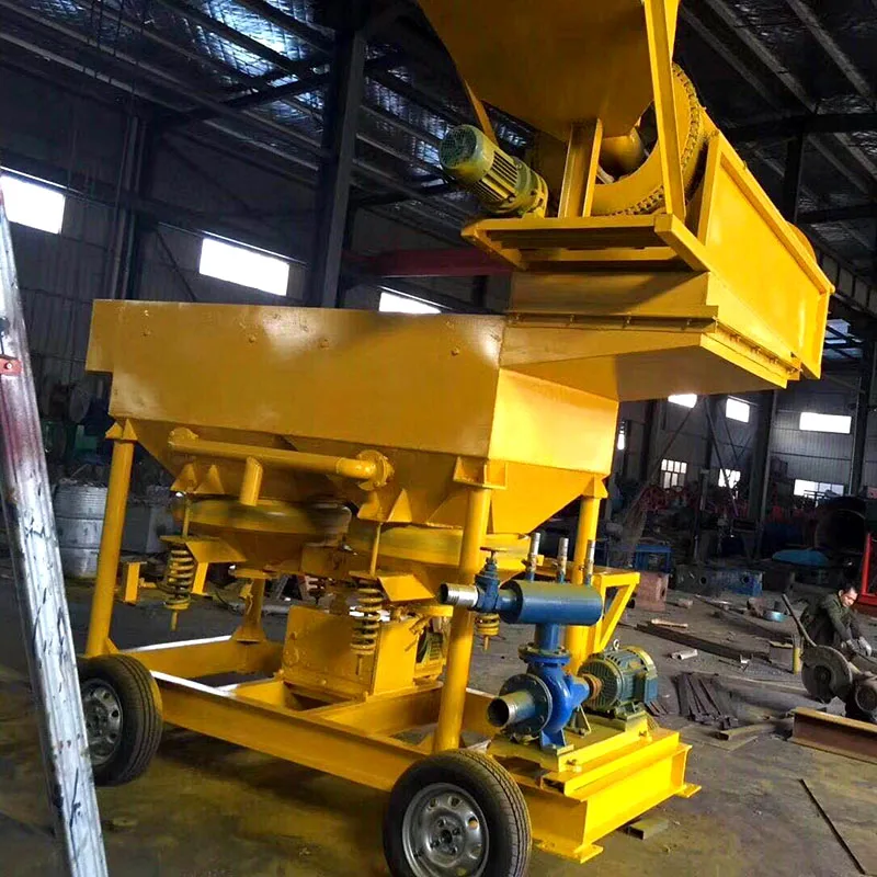 High Cost-Effective Gold Diamond Benefication Mineral Concentrator Sawtooth Wave Jig Machine