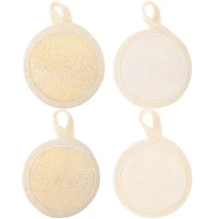 Eco-Friendly Natural Kitchen Washing Up Sponge Loofah Non-Odor Dish Sponges Sustainable Unbleached Loofah Plastic-Free