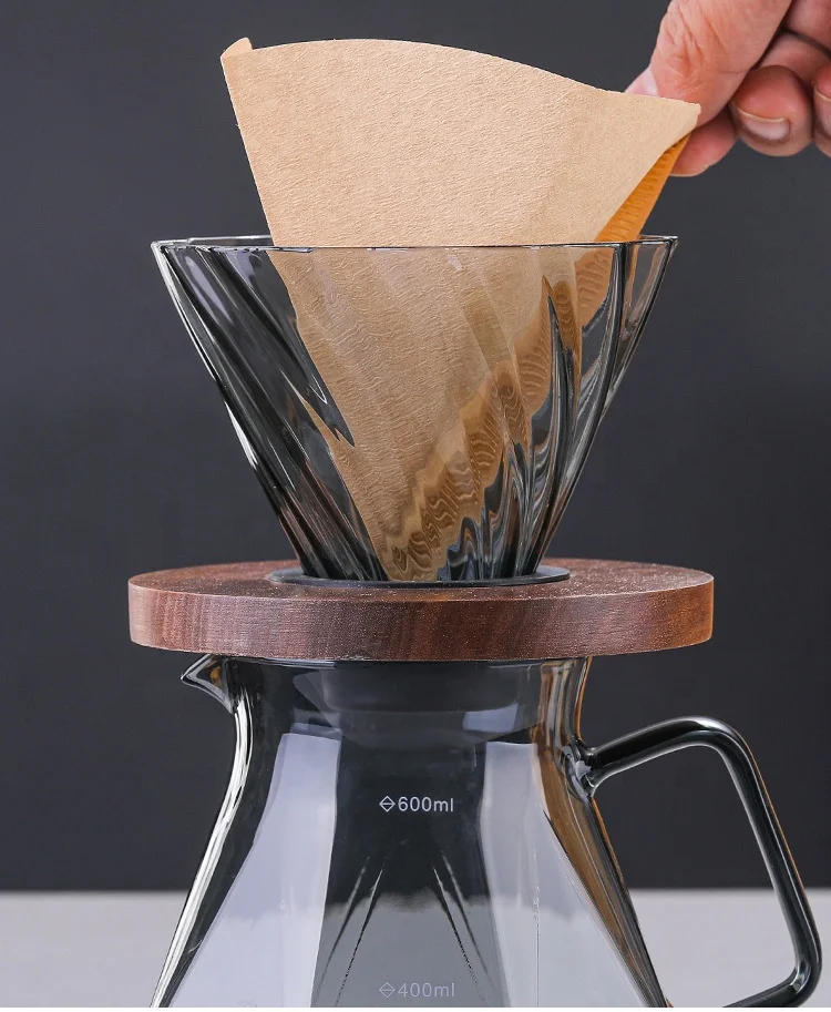 New design pour over  coffee pot glass with great price