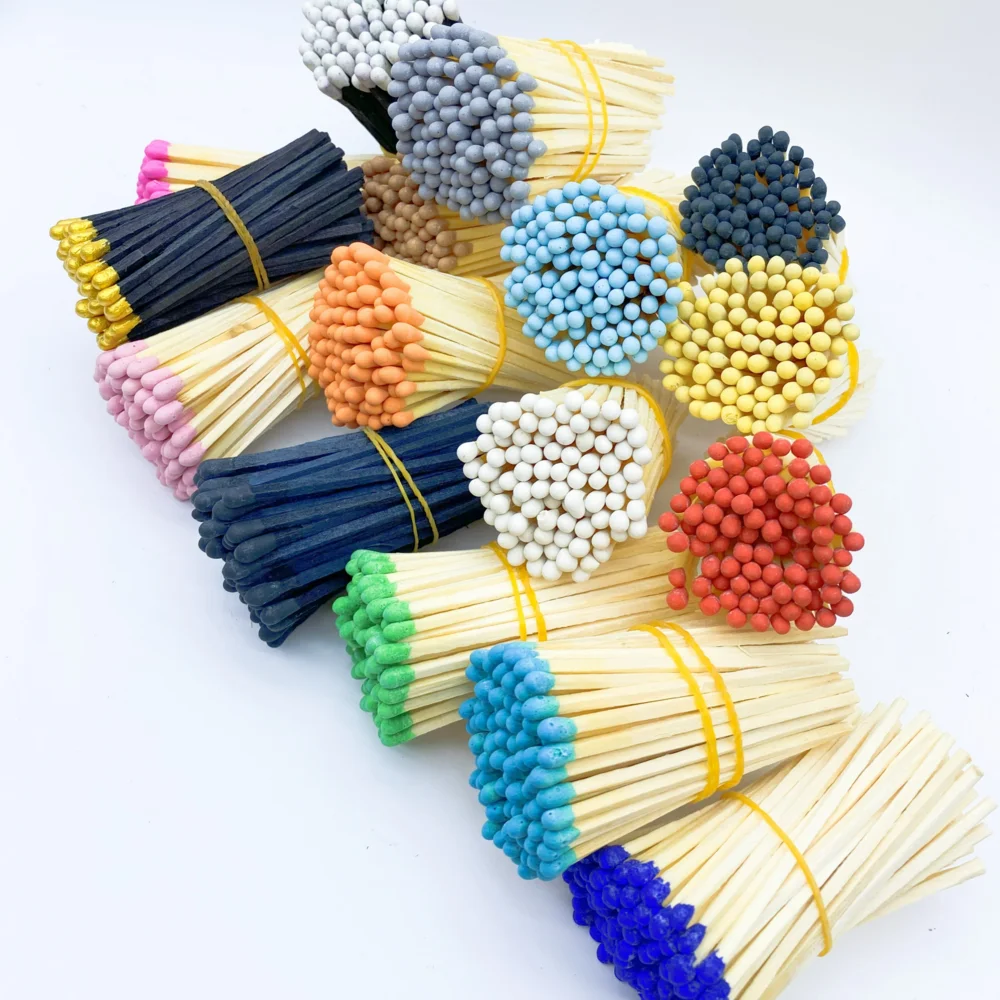 Factory Price safe Windproof matches accept custom sized colorful matches Bulk match sticks