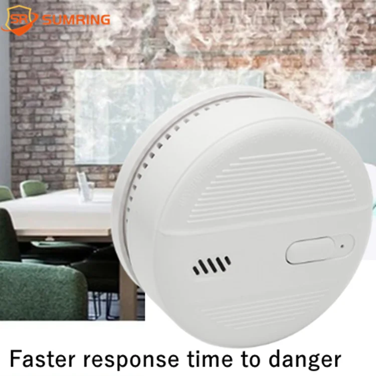 New Design Stand Alone Optical 9v Photoelectric Smoke Alarm Freestanding Smoke Alarms